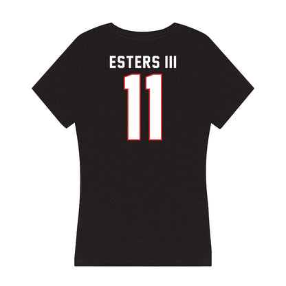 Texas Tech - NCAA Football : Charles Esters III - Women's V-Neck T-Shirt-1