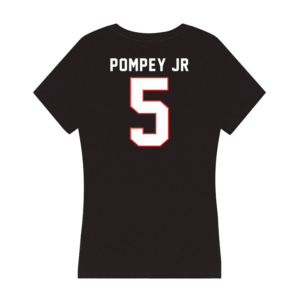 Texas Tech - NCAA Baseball : Timothy Pompey Jr - Women's V-Neck T-Shirt-1