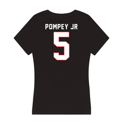 Texas Tech - NCAA Baseball : Timothy Pompey Jr - Women's V-Neck T-Shirt-1