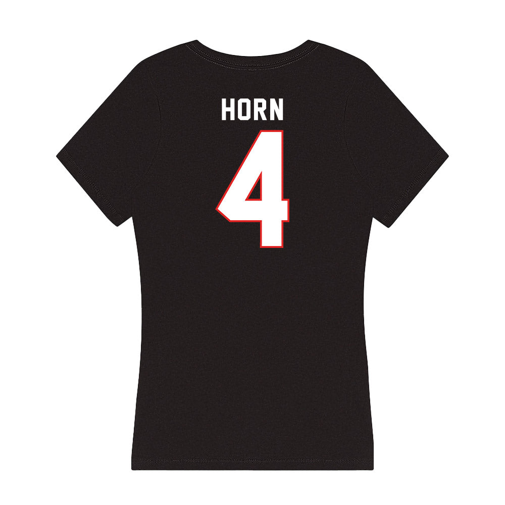 Texas Tech - NCAA Football : Maurion Horn - Women's V-Neck T-Shirt-1