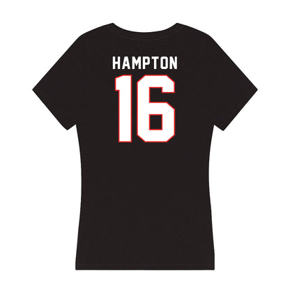 Texas Tech - NCAA Football : Ashton Hampton - Women's V-Neck T-Shirt-1