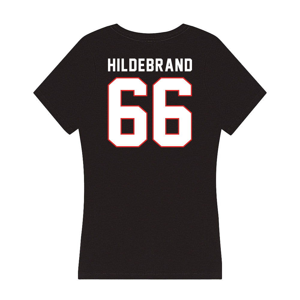 Texas Tech - NCAA Football : Jackson Hildebrand - Women's V-Neck T-Shirt-1