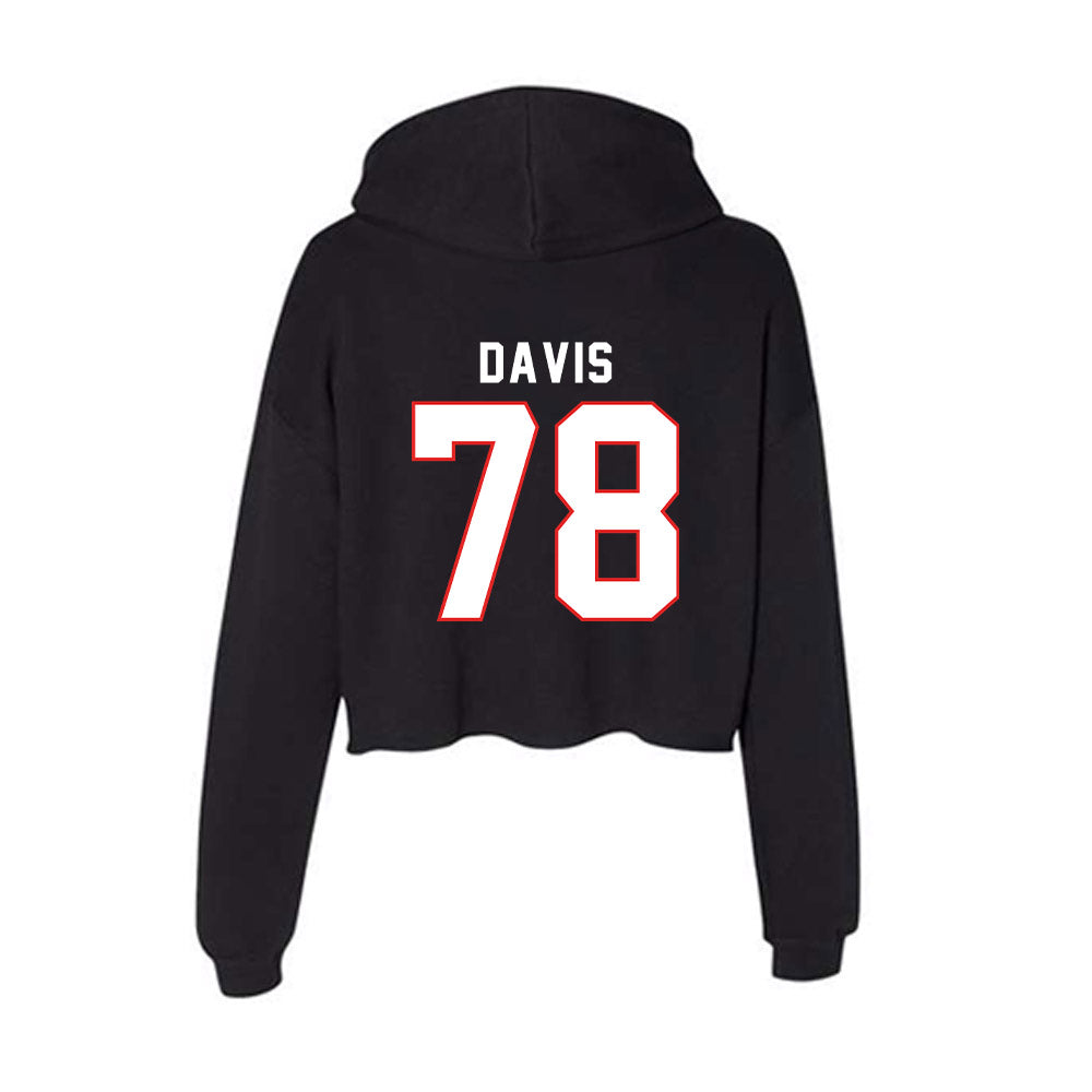 Texas Tech - NCAA Football : Ellis Davis - Women's Crop Fleece Hoodie-1