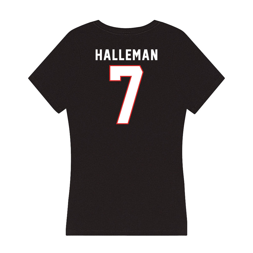 Texas Tech - NCAA Softball : Logan Halleman - Women's V-Neck T-Shirt-1