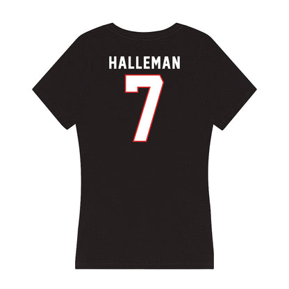 Texas Tech - NCAA Softball : Logan Halleman - Women's V-Neck T-Shirt-1