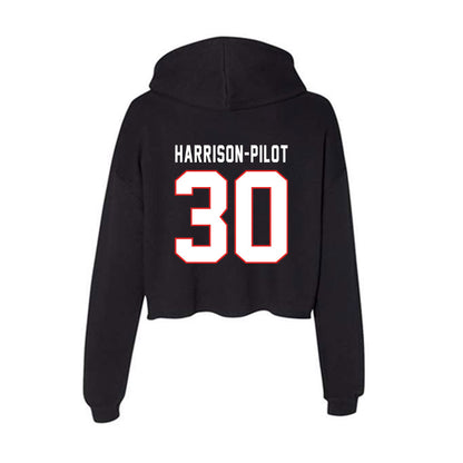 Texas Tech - NCAA Football : Mikal Harrison-Pilot - Women's Crop Fleece Hoodie-1