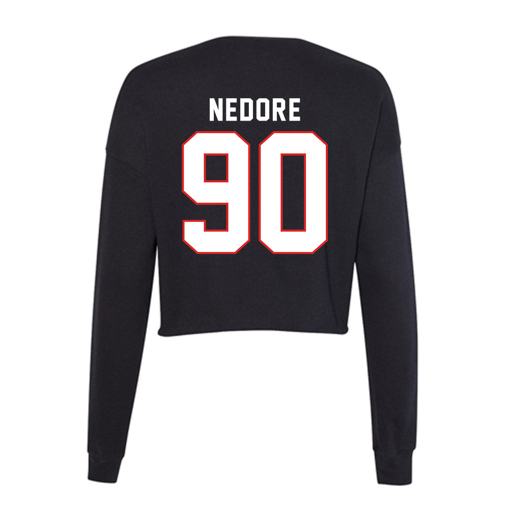 Texas Tech - NCAA Football : Ansel Nedore - Women's Cropped Crew Fleece-1