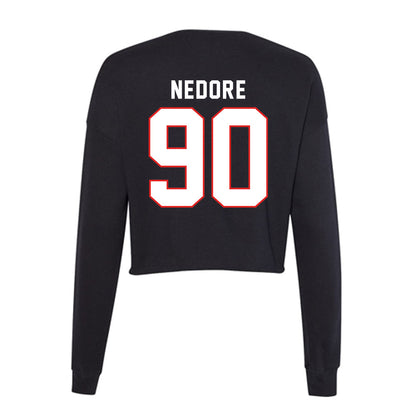 Texas Tech - NCAA Football : Ansel Nedore - Women's Cropped Crew Fleece-1