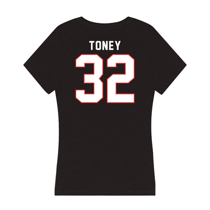 Texas Tech - NCAA Softball : Hailey Toney - Women's V-Neck T-Shirt-1