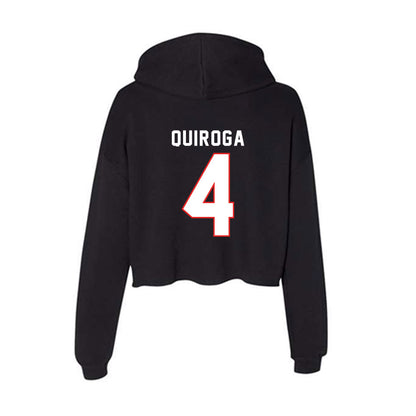 Texas Tech - NCAA Softball : Isabel Quiroga - Women's Crop Fleece Hoodie-1