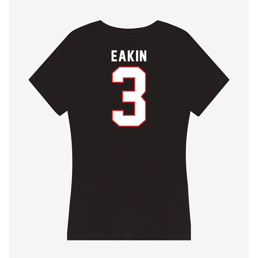 Texas Tech - NCAA Football : Coy Eakin - Women's V-Neck T-Shirt-1