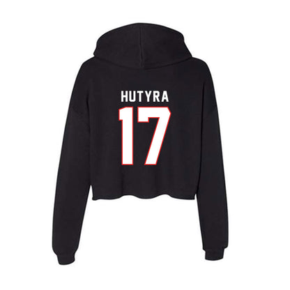 Texas Tech - NCAA Baseball : Parker Hutyra - Women's Crop Fleece Hoodie-1