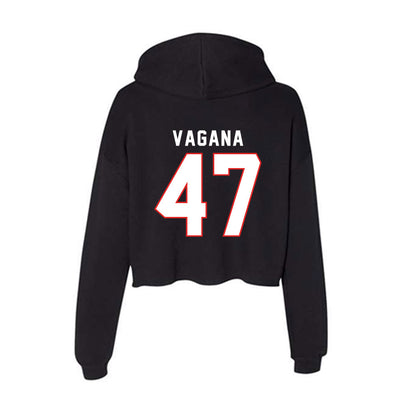 Texas Tech - NCAA Football : Rylan Vagana - Women's Crop Fleece Hoodie-1