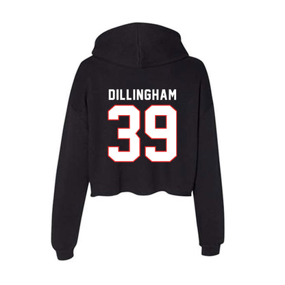 Texas Tech - NCAA Football : Luke Dillingham - Women's Crop Fleece Hoodie-1