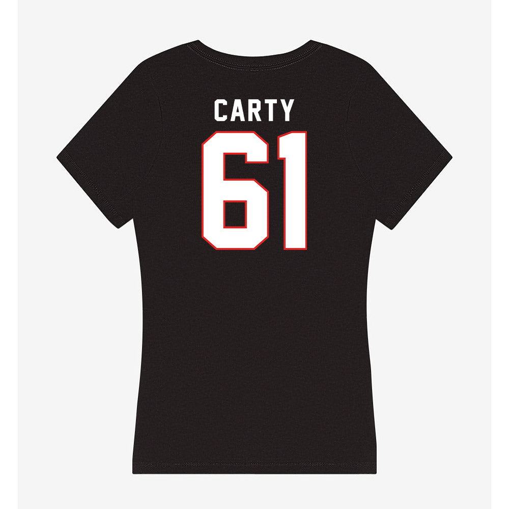 Texas Tech - NCAA Football : Connor Carty - Women's V-Neck T-Shirt-1