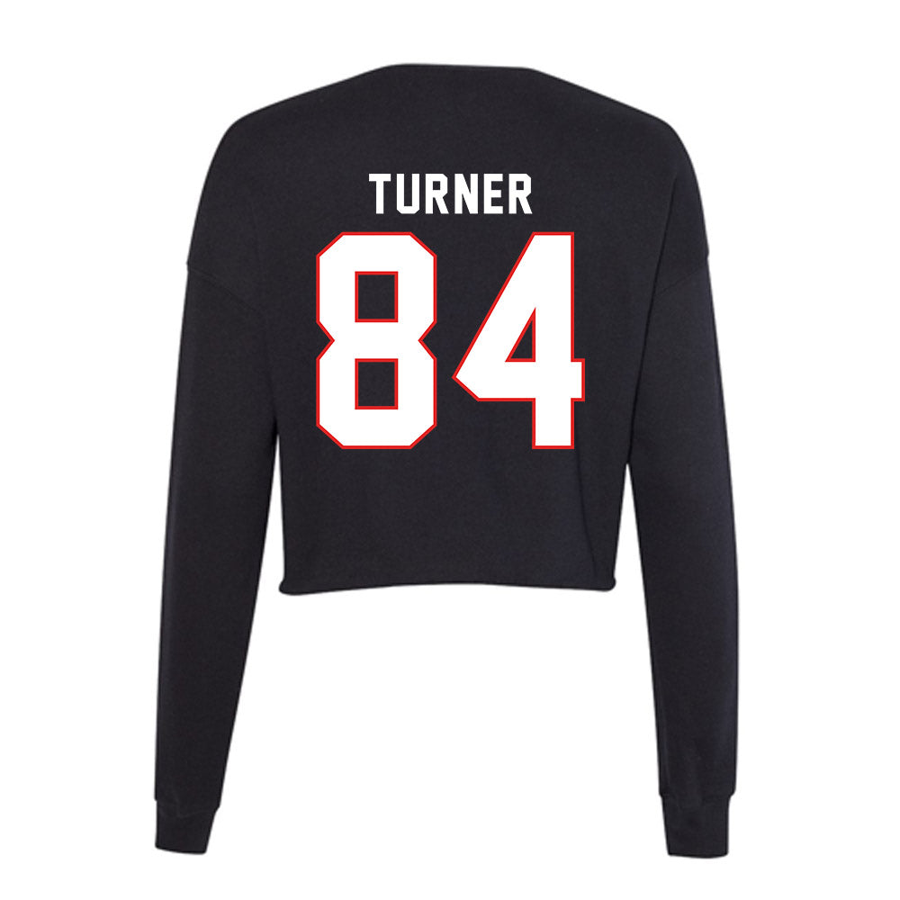 Texas Tech - NCAA Football : Kaden Turner - Women's Cropped Crew Fleece-1