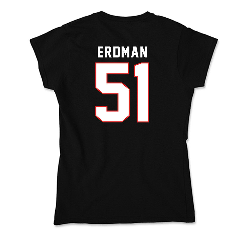 Texas Tech - NCAA Baseball : Zach Erdman - Soft Style Women’s T-Shirt-1