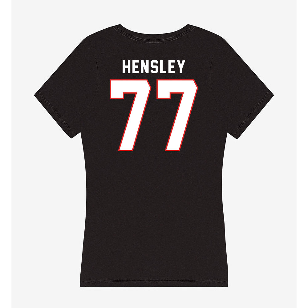 Texas Tech - NCAA Softball : Timber Hensley - Women's V-Neck T-Shirt-1