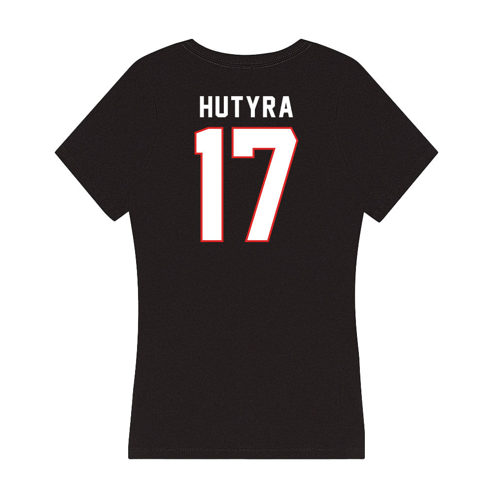 Texas Tech - NCAA Baseball : Parker Hutyra - Women's V-Neck T-Shirt-1