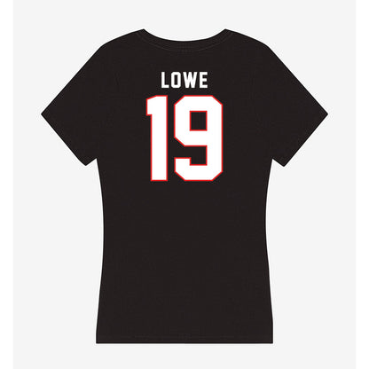Texas Tech - NCAA Baseball : Jonathan Lowe - Women's V-Neck T-Shirt-1