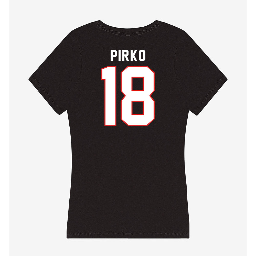 Texas Tech - NCAA Baseball : lukas pirko - Women's V-Neck T-Shirt-1
