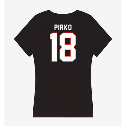 Texas Tech - NCAA Baseball : lukas pirko - Women's V-Neck T-Shirt-1