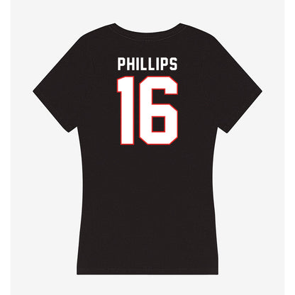 Texas Tech - NCAA Football : Holden Phillips - Women's V-Neck T-Shirt-1