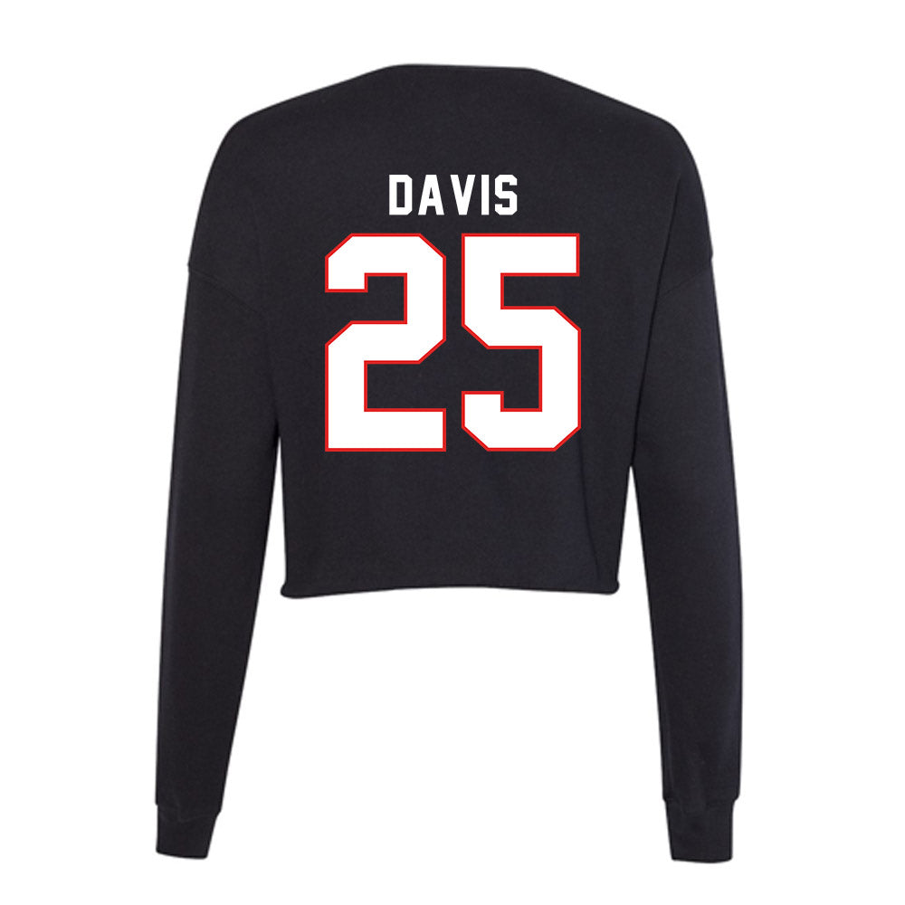 Texas Tech - NCAA Football : Jmaury Davis - Women's Cropped Crew Fleece-1