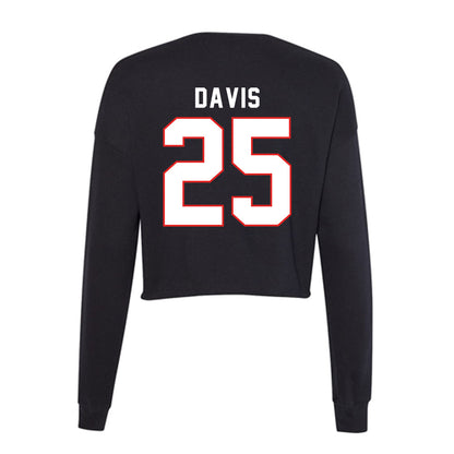 Texas Tech - NCAA Football : Jmaury Davis - Women's Cropped Crew Fleece-1