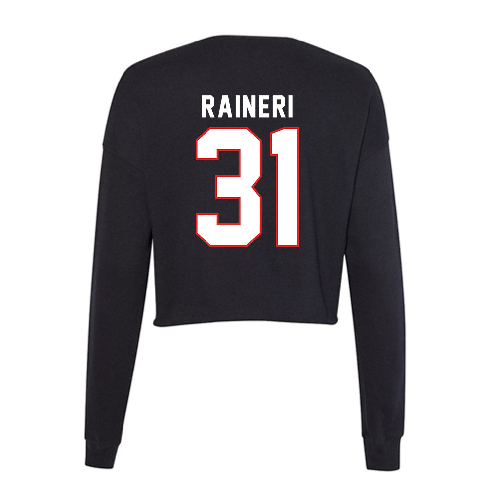 Texas Tech - NCAA Baseball : Kaysen Raineri - Women's Cropped Crew Fleece-1