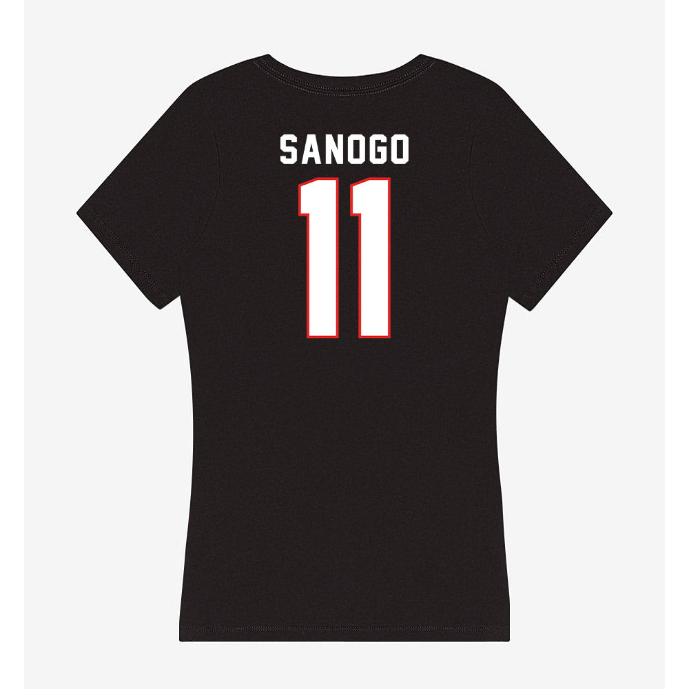 Texas Tech - NCAA Women's Basketball : Sarengbe Sanogo - Women's V-Neck T-Shirt-1