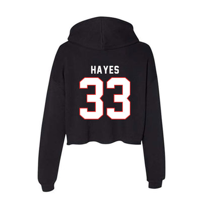Texas Tech - NCAA Baseball : Adam Hayes - Women's Crop Fleece Hoodie-1