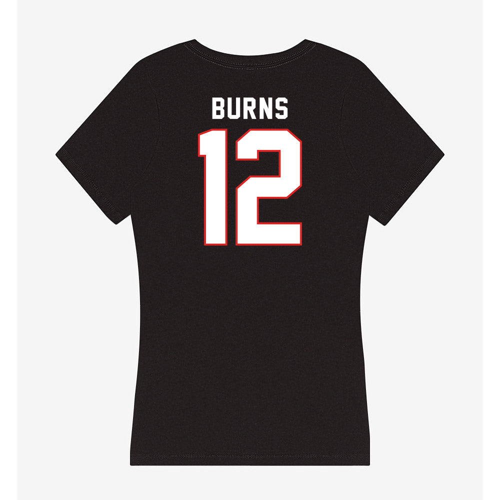 Texas Tech - NCAA Softball : Jasmyn Burns - Women's V-Neck T-Shirt-1