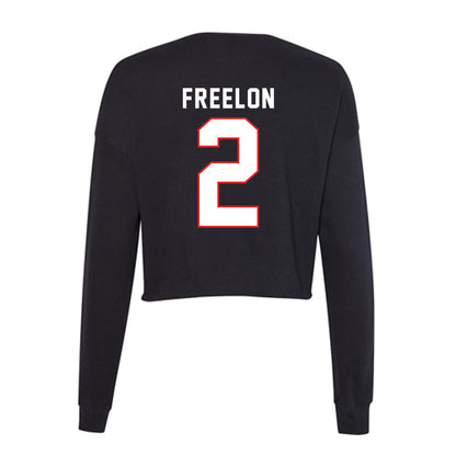 Texas Tech - NCAA Women's Basketball : Kilah Freelon - Women's Cropped Crew Fleece-1