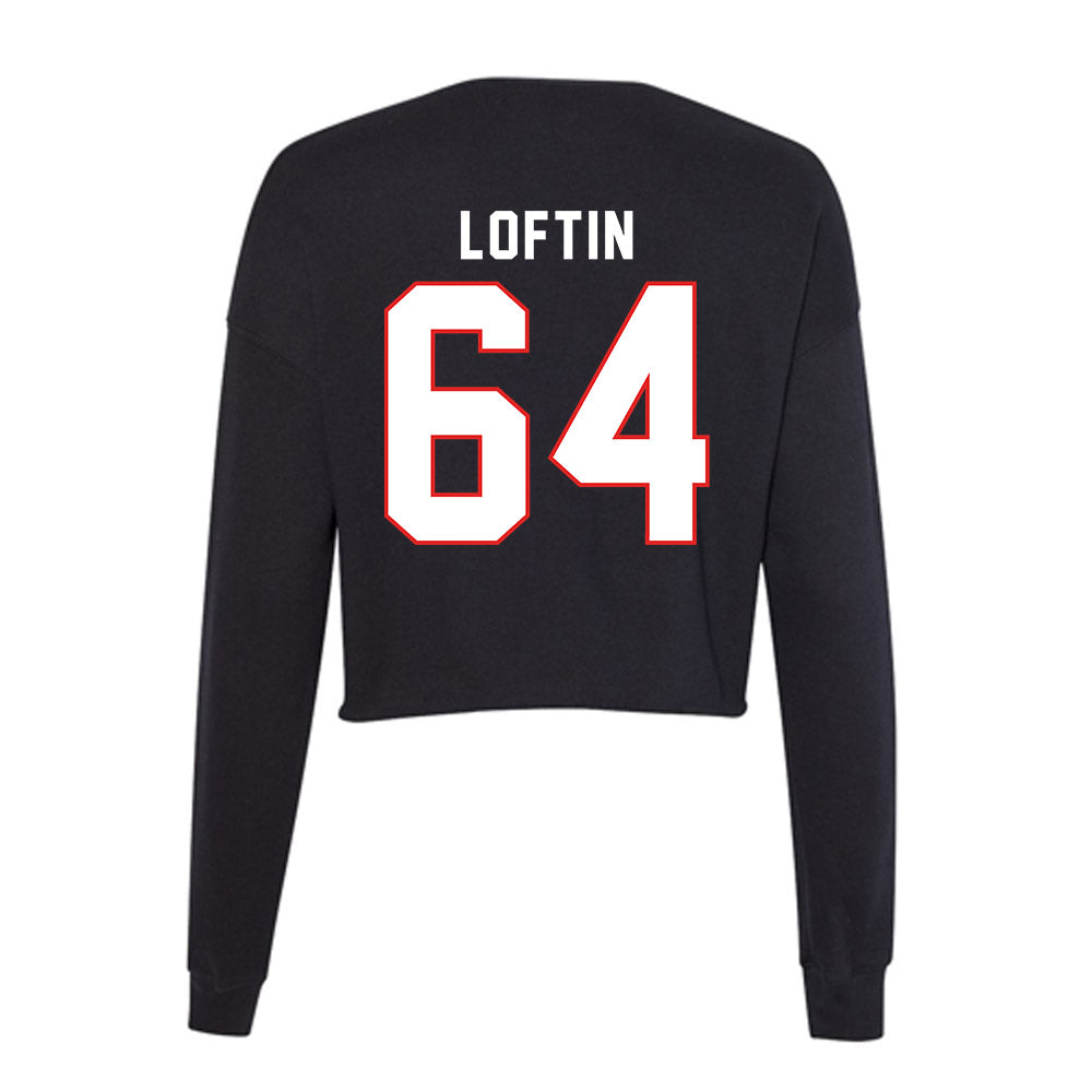 Texas Tech - NCAA Football : Jurrien Loftin - Women's Cropped Crew Fleece-1