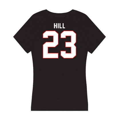 Texas Tech - NCAA Football : Adam Hill - Women's V-Neck T-Shirt-1