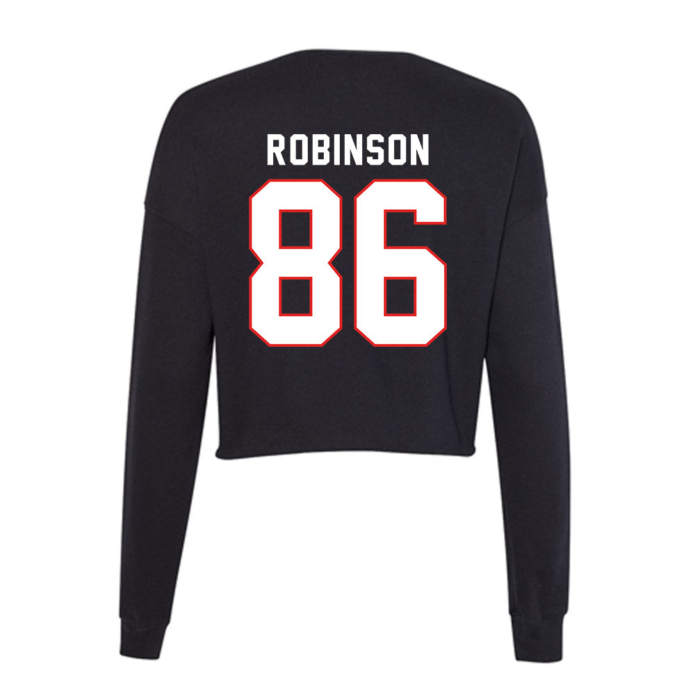 Texas Tech - NCAA Football : Sean Robinson - Women's Cropped Crew Fleece-1