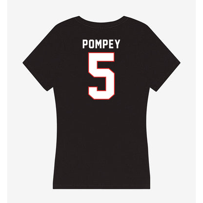 Texas Tech - NCAA Baseball : Timothy Pompey - Women's V-Neck T-Shirt-1