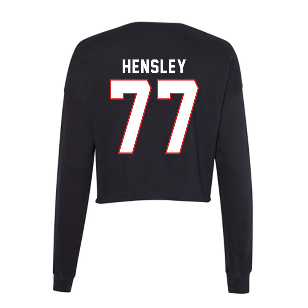 Texas Tech - NCAA Softball : Timber Hensley - Women's Cropped Crew Fleece-1