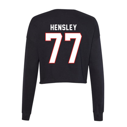 Texas Tech - NCAA Softball : Timber Hensley - Women's Cropped Crew Fleece-1
