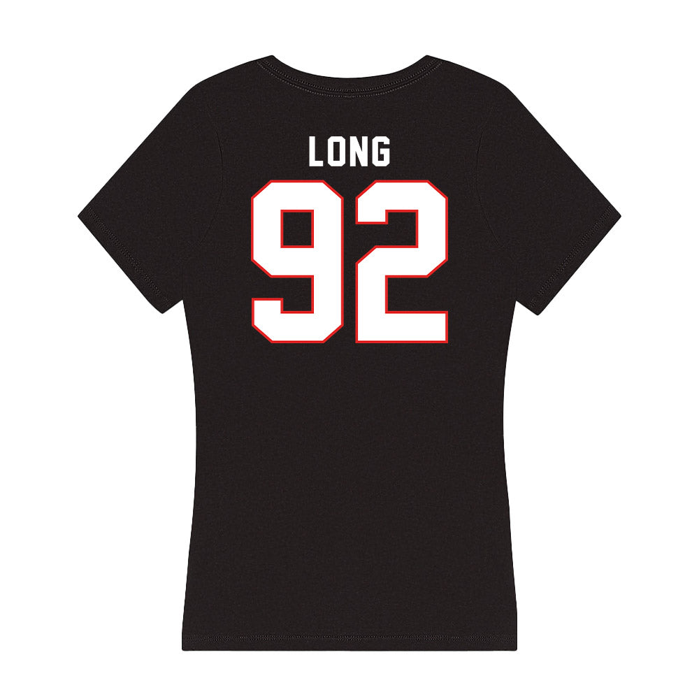 Texas Tech - NCAA Football : Kasen Long - Women's V-Neck T-Shirt-1