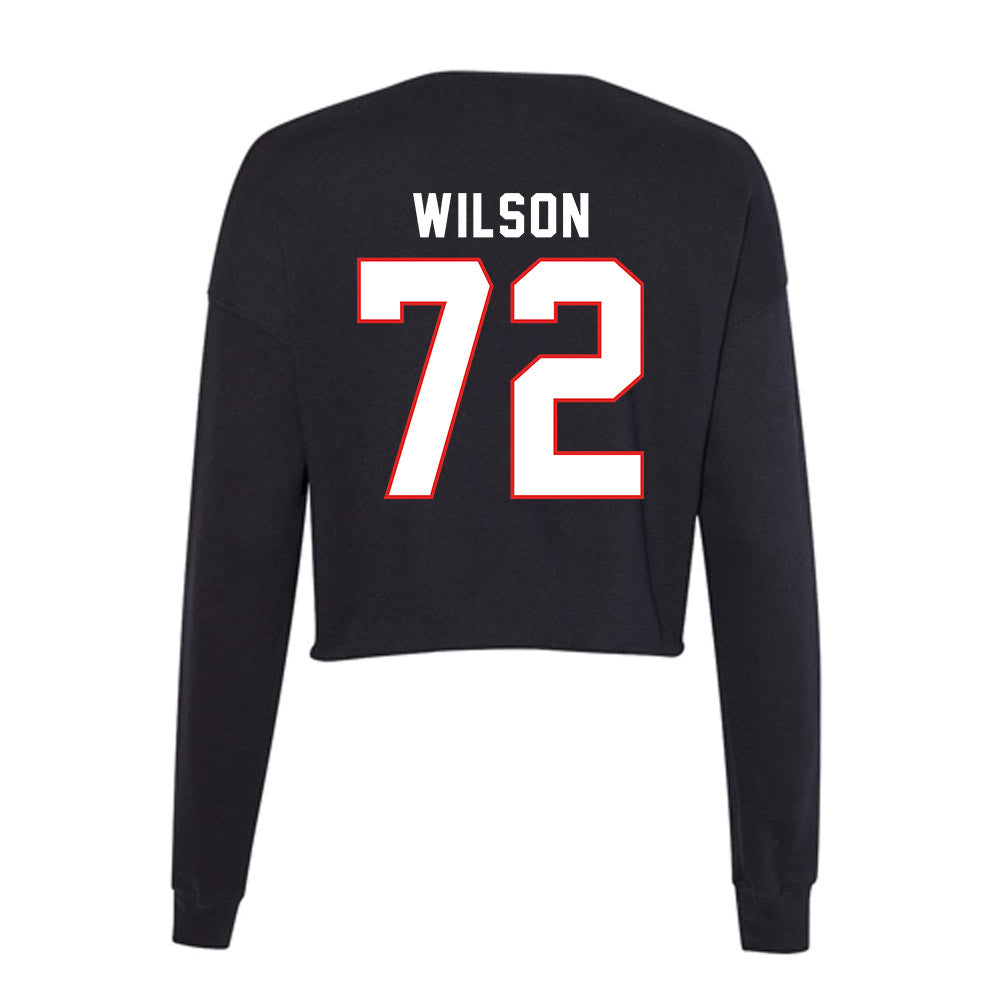 Texas Tech - NCAA Football : Sheridan Wilson - Women's Cropped Crew Fleece-1
