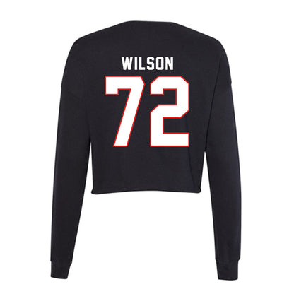Texas Tech - NCAA Football : Sheridan Wilson - Women's Cropped Crew Fleece-1