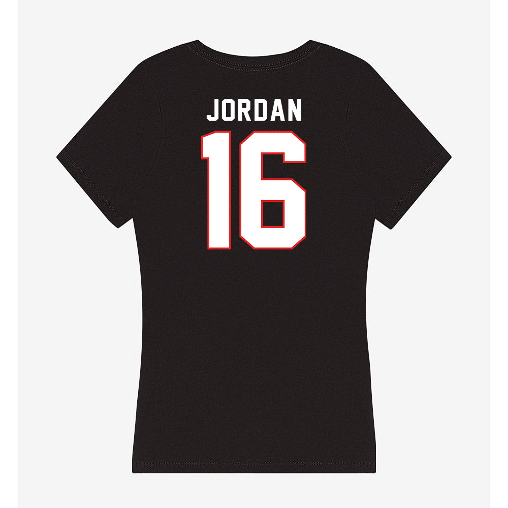 Texas Tech - NCAA Baseball : Will Jordan - Women's V-Neck T-Shirt-1