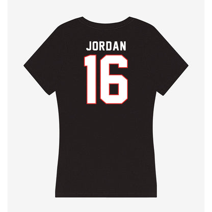 Texas Tech - NCAA Baseball : Will Jordan - Women's V-Neck T-Shirt-1