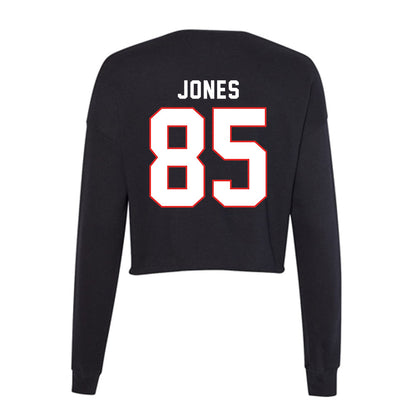 Texas Tech - NCAA Football : Bryson Jones - Women's Cropped Crew Fleece-1