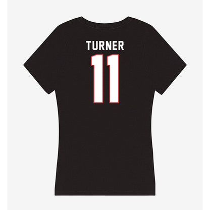 Texas Tech - NCAA Football : Tyson Turner - Women's V-Neck T-Shirt-1