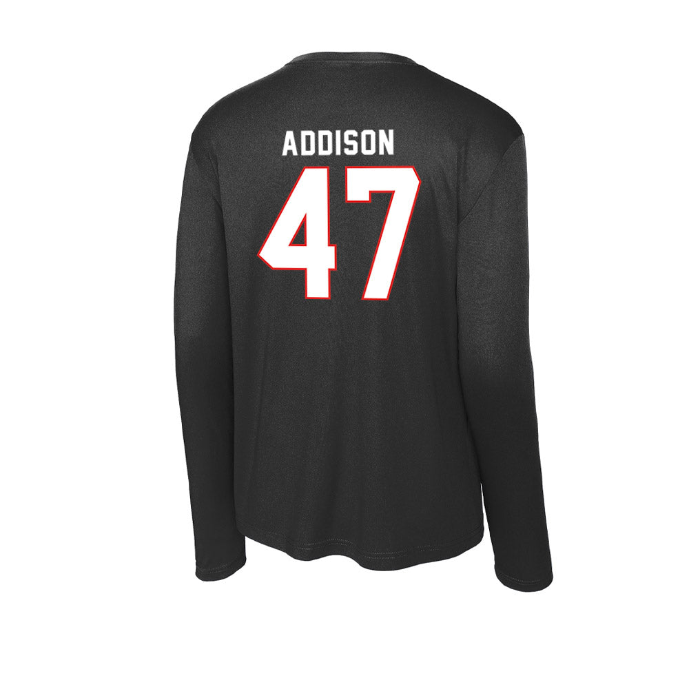 Texas Tech - NCAA Baseball : Logan Addison - Activewear Long Sleeve T-Shirt-1