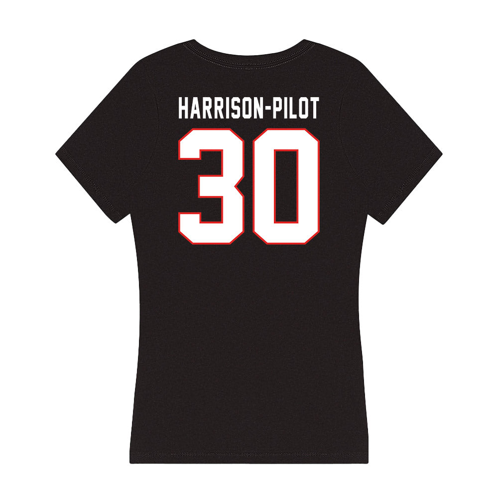 Texas Tech - NCAA Football : Mikal Harrison-Pilot - Women's V-Neck T-Shirt-1