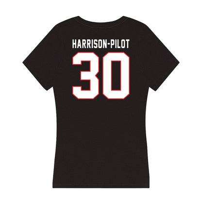 Texas Tech - NCAA Football : Mikal Harrison-Pilot - Women's V-Neck T-Shirt-1